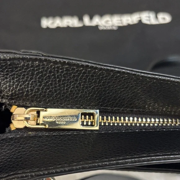 Karl Lagerfeld Sleek Black Tote Bag - Picture 5 of 8